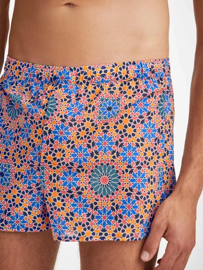 Derek Rose Modern Fit Boxer Shorts Men Modern Fit Boxers Ledbury 69 Cotton Batiste Multi