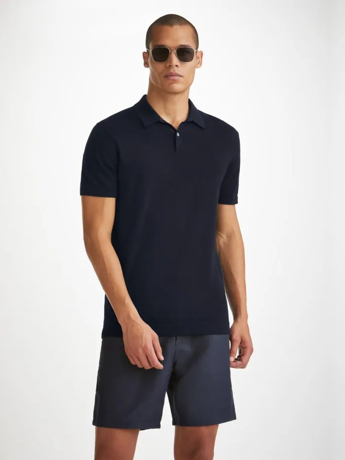 Derek Rose Sea Island Cotton Polo Shirts Men Polo Shirt Jacob Sea Island Cotton Navy Derek Rose Sea Island Cotton Polo Shirts Men Polo Shirt Jacob Sea Island Cotton Navy