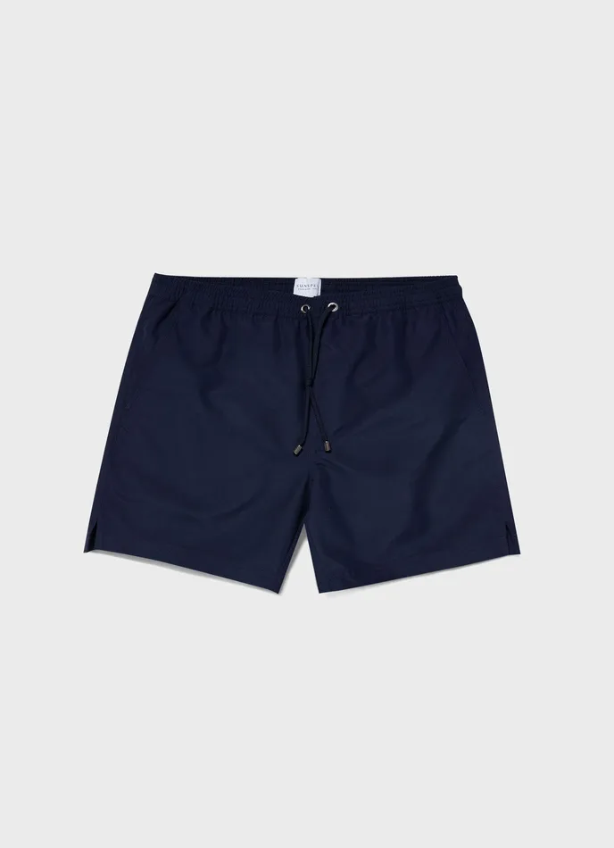 Drawstring Swim Shorts Navy Men Swimwear ussunspel