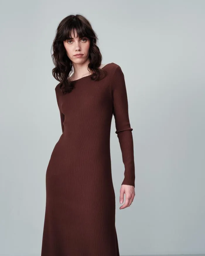 DRESS CHOCOLAT NATHALIE Shop Grace and Mila Long Dresses