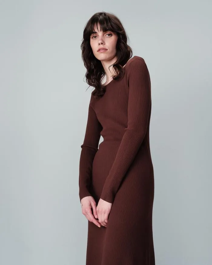 DRESS CHOCOLAT NATHALIE Shop Grace and Mila Long Dresses