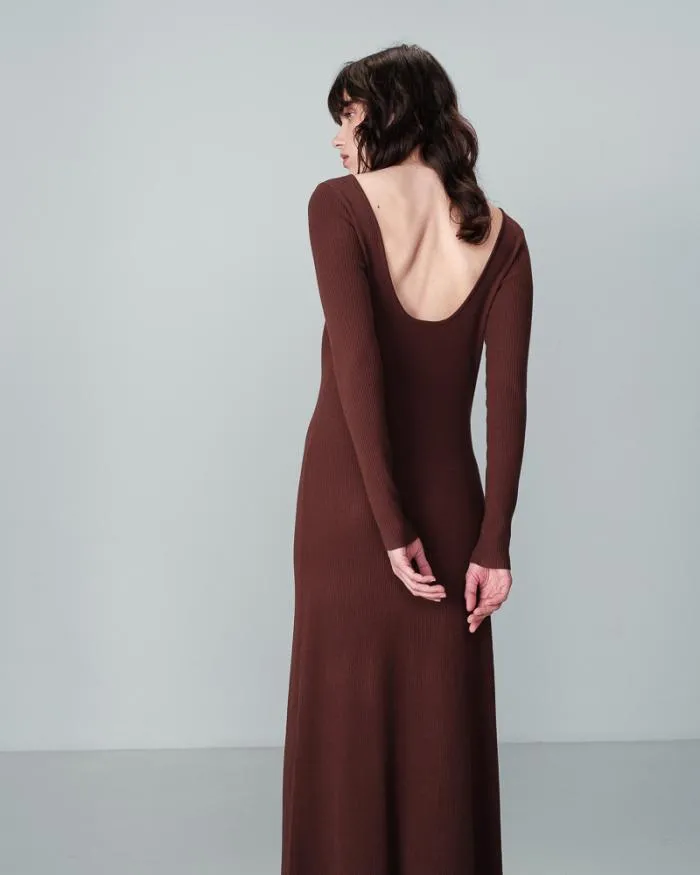 DRESS CHOCOLAT NATHALIE Shop Grace and Mila Long Dresses