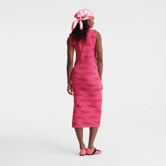 Dresses and SkirtsKnitwear Midi skirt Pink 8211 Longchamp Women Dresses and SkirtsKnitwear Midi skirt Pink 8211 Longchamp Women