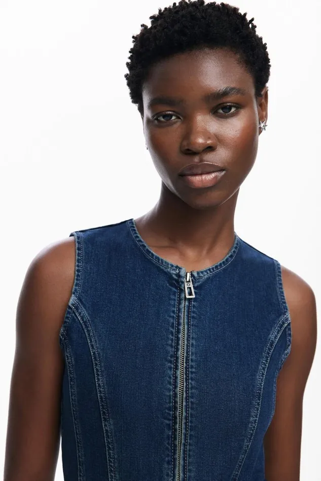 Dresses And Jumpsuits Women Desigual Denim Jumpsuit Blue