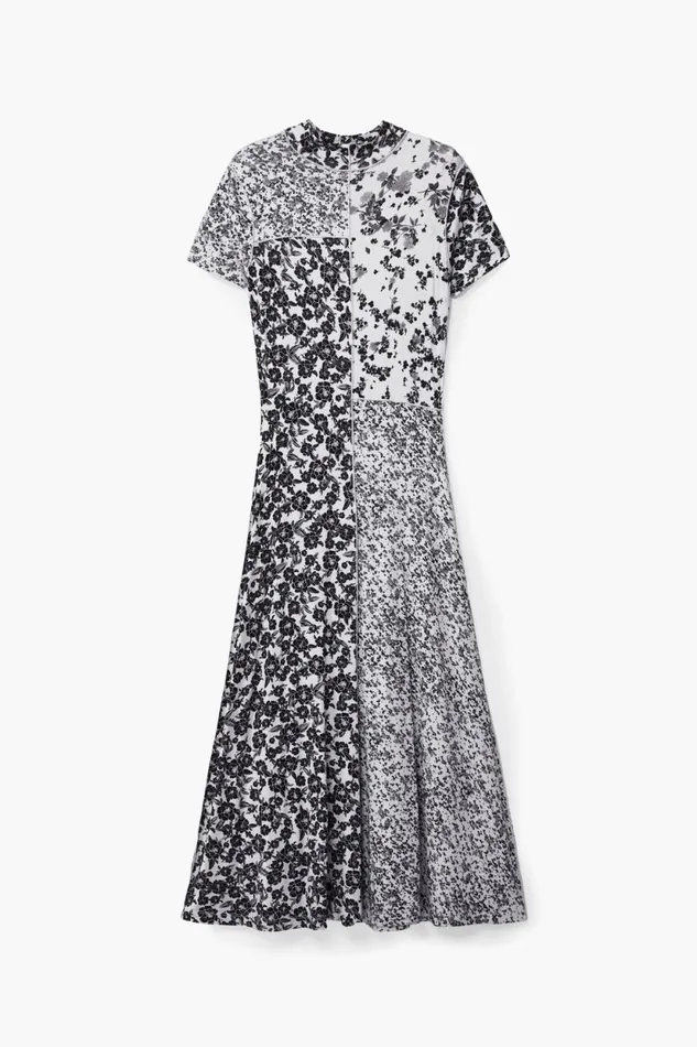 Dresses And Jumpsuits Women Desigual Floral Midi Dress White