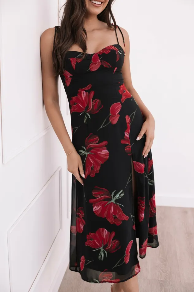 Dresses Meg Dress Black Floral 8211 Petal and Pup Women