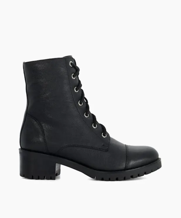 Dune London Ankle Boots Women Chunky Lace Up Boots Black
