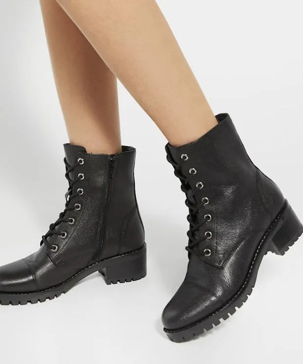 Dune London Ankle Boots Women Chunky Lace Up Boots Black