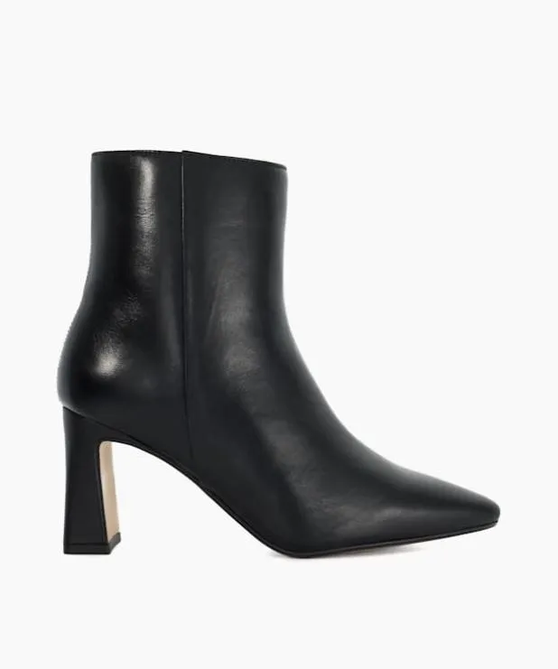 Dune London Ankle Boots Women Pointed Toe Heel Boots Black
