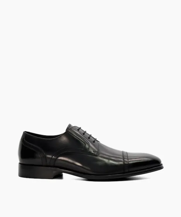 Dune London Black Shoes Men Leather Derby Shoes Black