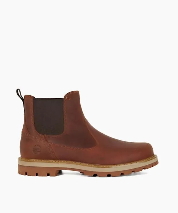 Dune London Brown Boots Men Timberland Leather Chelsea Boots Brown