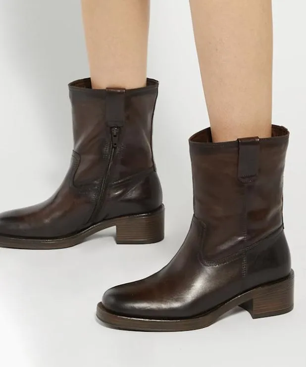 Dune London Brown Boots Women Borg Lined Chunky Boots Brown