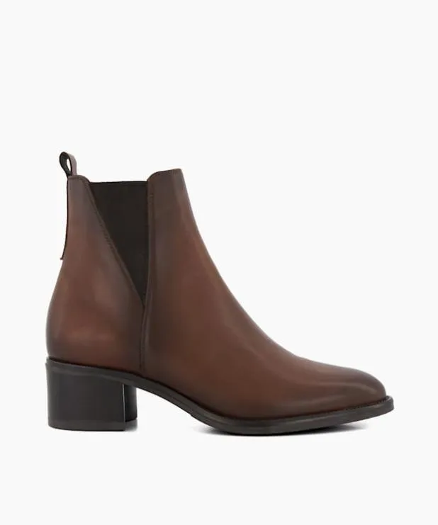 Dune London Brown Boots Women Leather Ankle Boots Brown
