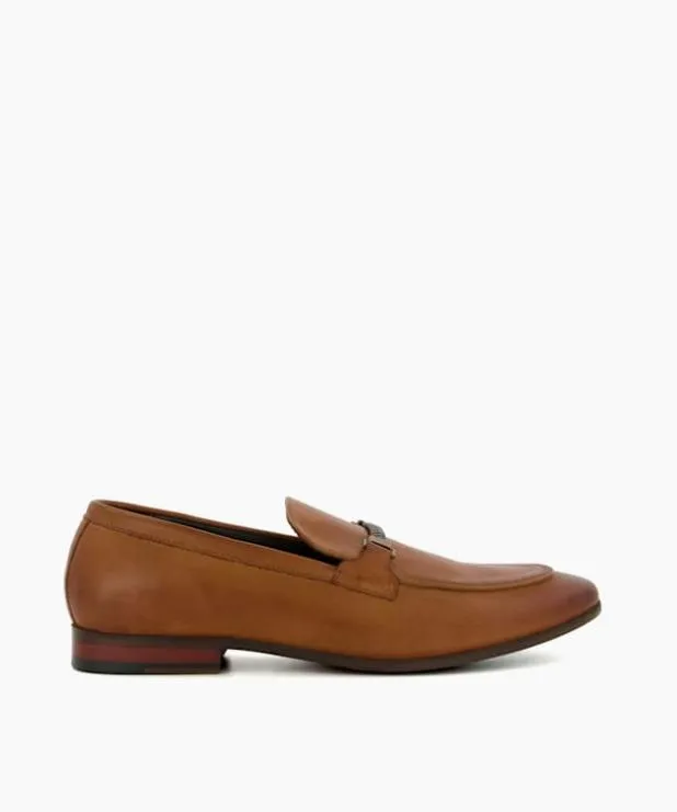 Dune London Brown Shoes Men Plaited Snaffle Shoes Brown