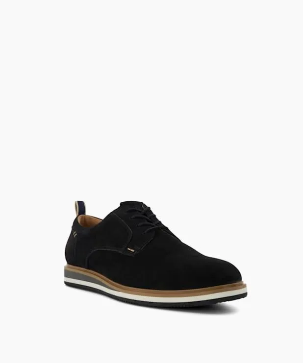 Dune London Casual Shoes Men Nubuck Hybrid Brogues Black