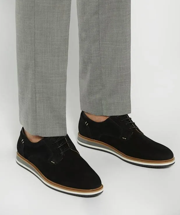 Dune London Casual Shoes Men Nubuck Hybrid Brogues Black