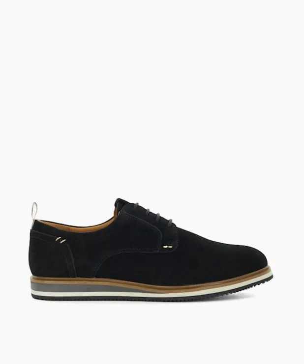 Dune London Casual Shoes Men Wide Fit Hybrid LaceUps Black