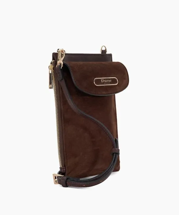 Dune London Crossbody Bags Women Multifunctional Phone Case Brown