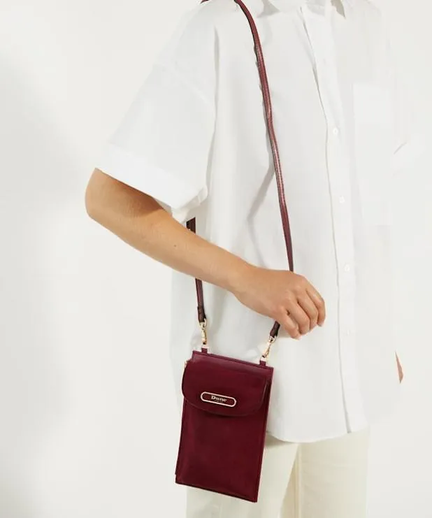 Dune London Crossbody Bags Women Multifunctional Phone Case Red