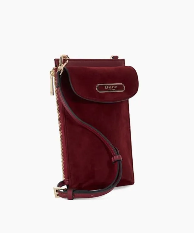 Dune London Crossbody Bags Women Multifunctional Phone Case Red