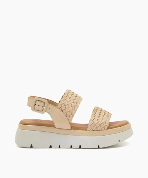 Dune London Flat Sandals Women Flatform Sandals Brown