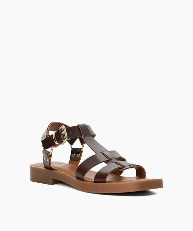 Dune London Gladiator Sandals Women Leather Gladiator Sandals Brown
