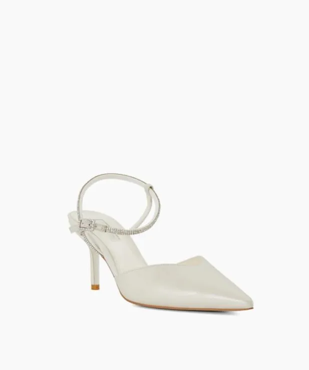 Dune London Heels Women Open Wedding Courts White