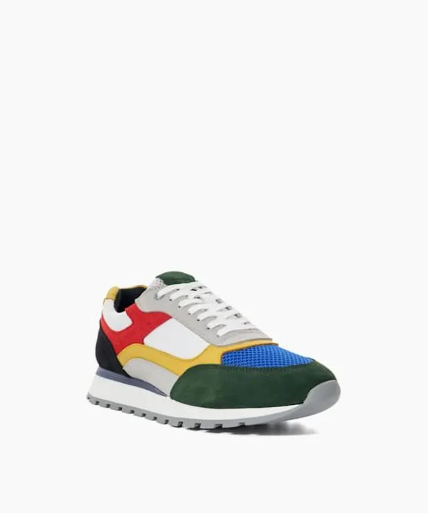 Dune London Trainers Men Colour Block Runners Multi