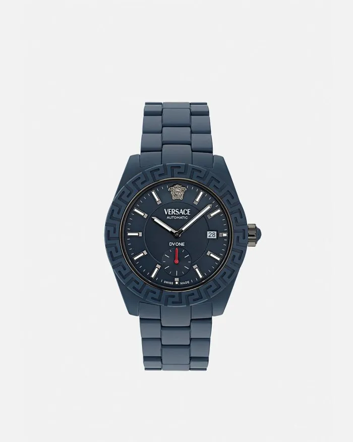 DV One Automatic Watch Blue Men Versace Watches