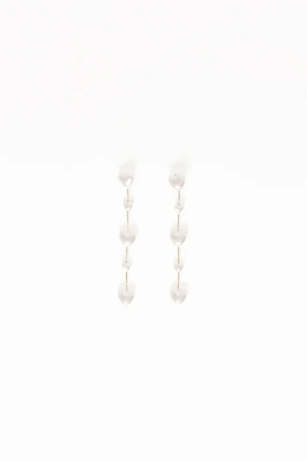 Earrings Lilianna Heart Earrings Pearl 8211 Petal and Pup Women