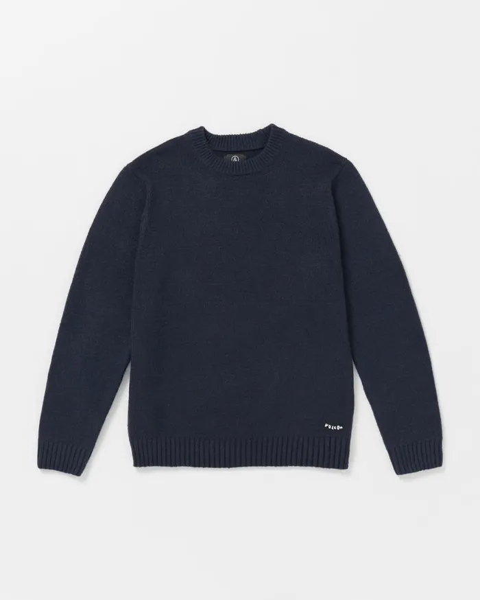 Edmonder Ii Sweater 8211 Navy Mens Volcom Hoodies and Sweatshirts