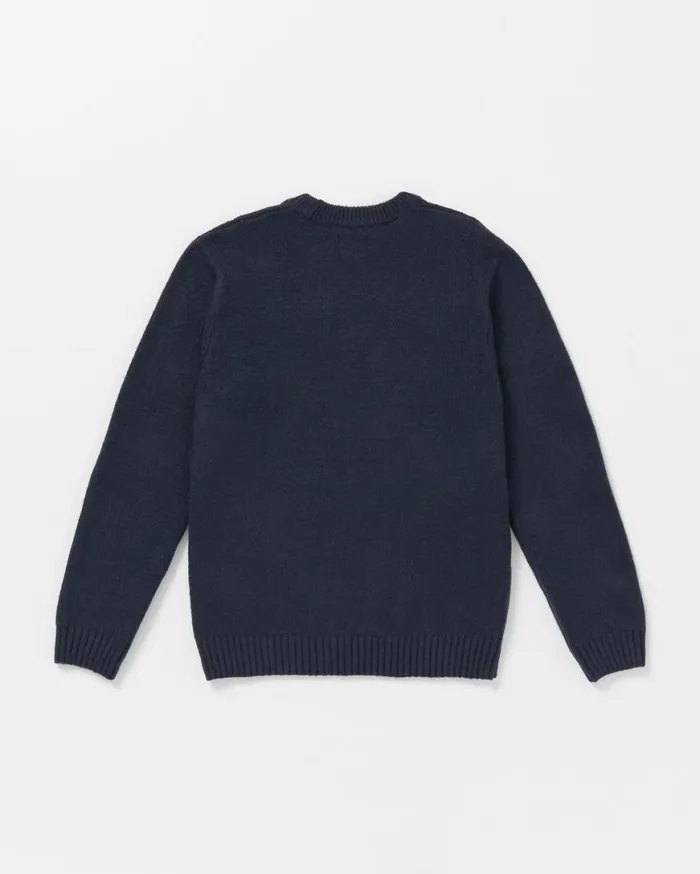Edmonder Ii Sweater 8211 Navy Mens Volcom Hoodies and Sweatshirts