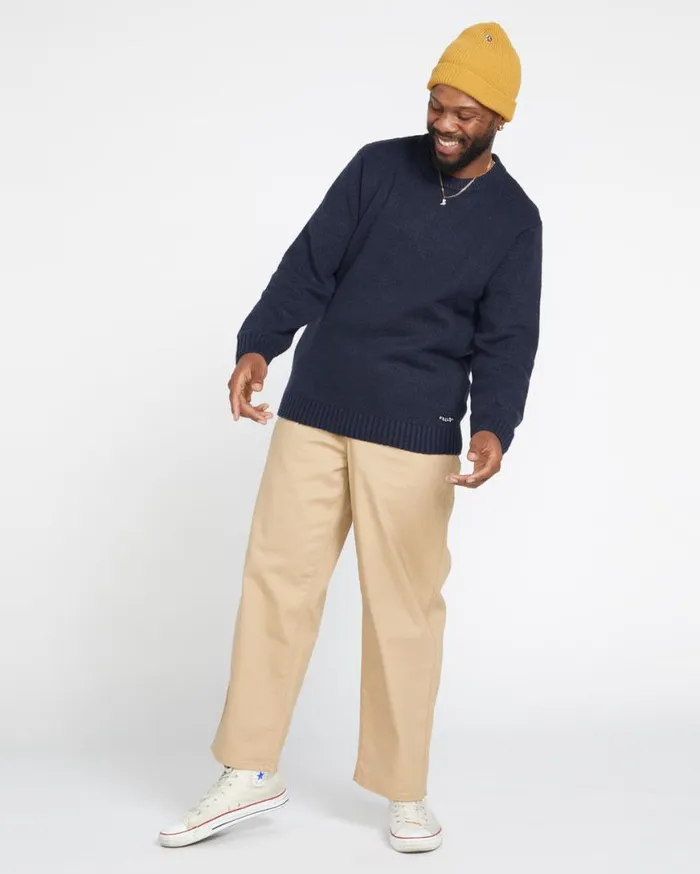 Edmonder Ii Sweater 8211 Navy Mens Volcom Hoodies and Sweatshirts