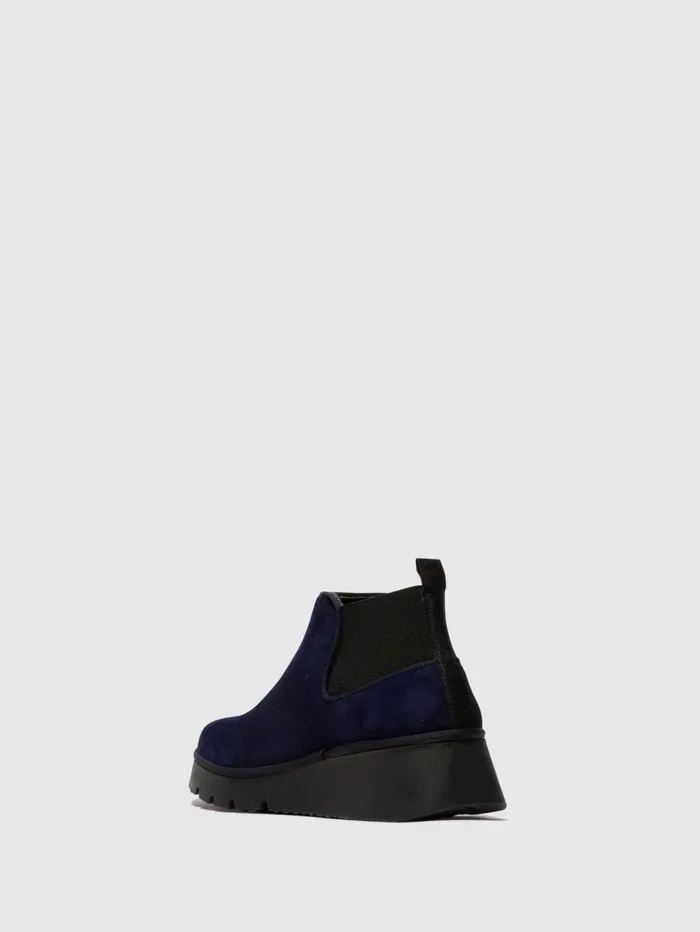 Elasticated Ankle Boots PADA403FLY NAVY Women Fly London Ankle Boots