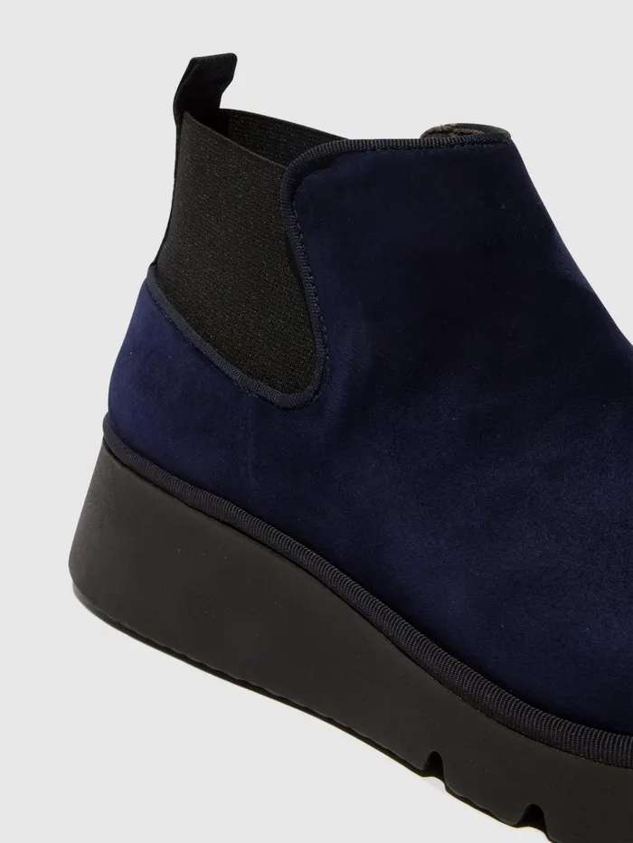 Elasticated Ankle Boots PADA403FLY NAVY Women Fly London Ankle Boots