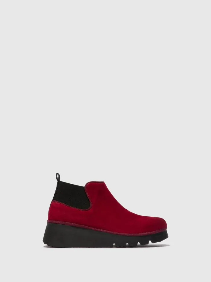 Elasticated Ankle Boots PADA403FLY RED Women Fly London Ankle Boots