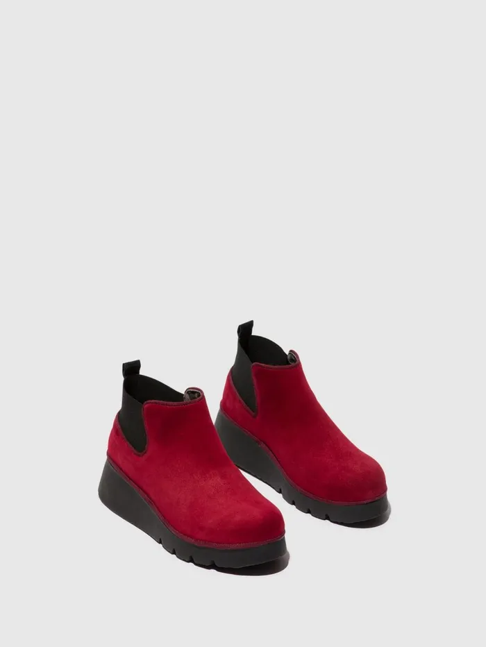 Elasticated Ankle Boots PADA403FLY RED Women Fly London Ankle Boots
