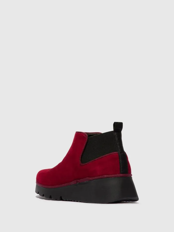 Elasticated Ankle Boots PADA403FLY RED Women Fly London Ankle Boots