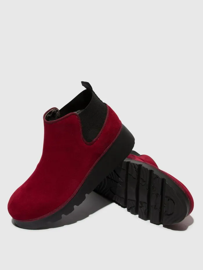 Elasticated Ankle Boots PADA403FLY RED Women Fly London Ankle Boots