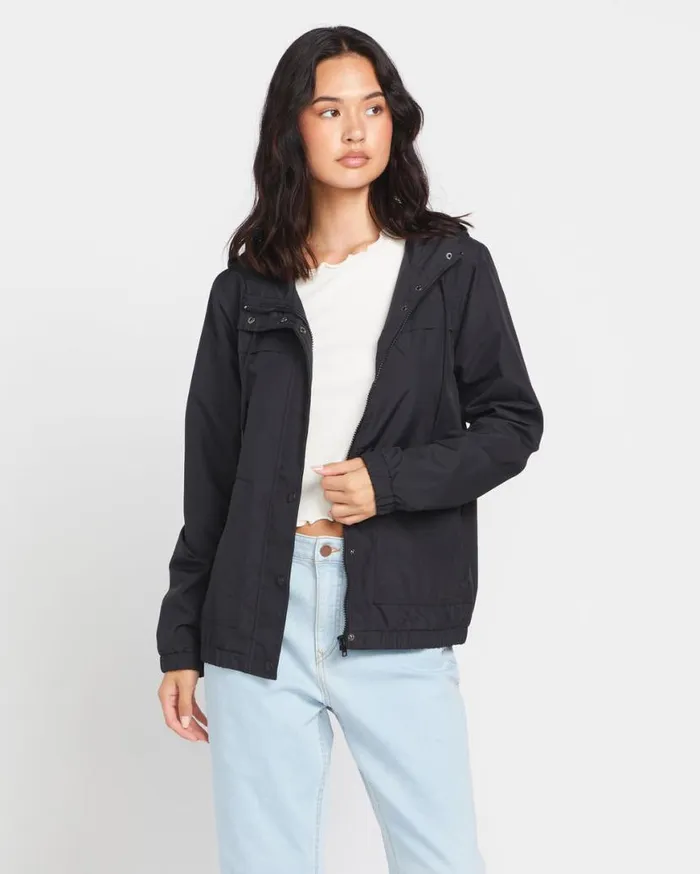 Enemy Stone Jacket 8211 Black Womens Volcom Hiking