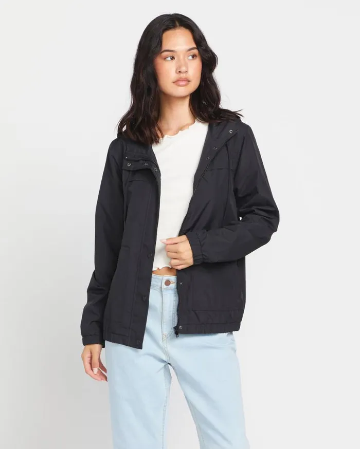 Enemy Stone Jacket 8211 Black Womens Volcom Hiking