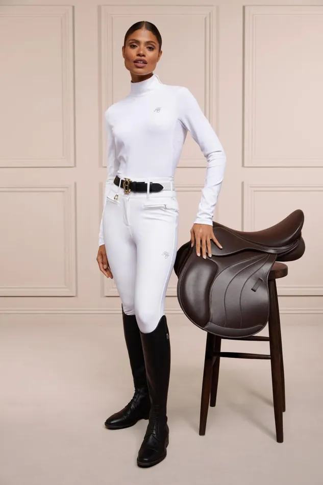 Equestrian Base Layers Holland Cooper Competition Base Layer White Equestrian Base Layers Holland Cooper Competition Base Layer White