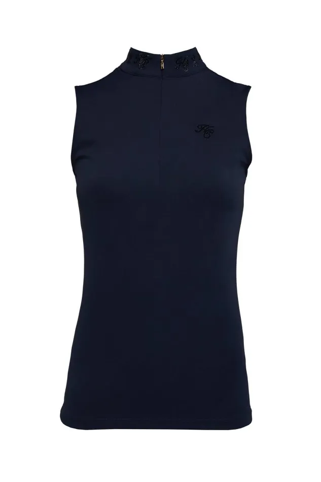 Equestrian Base Layers Holland Cooper Crystal Sleeveless Base Layer Ink Navy Equestrian Base Layers Holland Cooper Crystal Sleeveless Base Layer Ink Navy