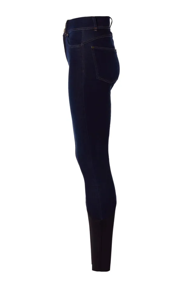 Equestrian Breeches Holland Cooper Denim Thermal Full Grip Breeches Deep Indigo Equestrian Breeches Holland Cooper Denim Thermal Full Grip Breeches Deep Indigo