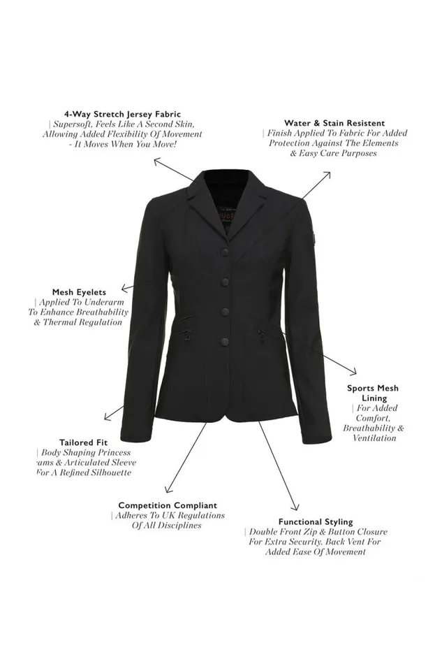 Equestrian Jackets Holland Cooper The Competition Jacket Midnight Black Equestrian Jackets Holland Cooper The Competition Jacket Midnight Black
