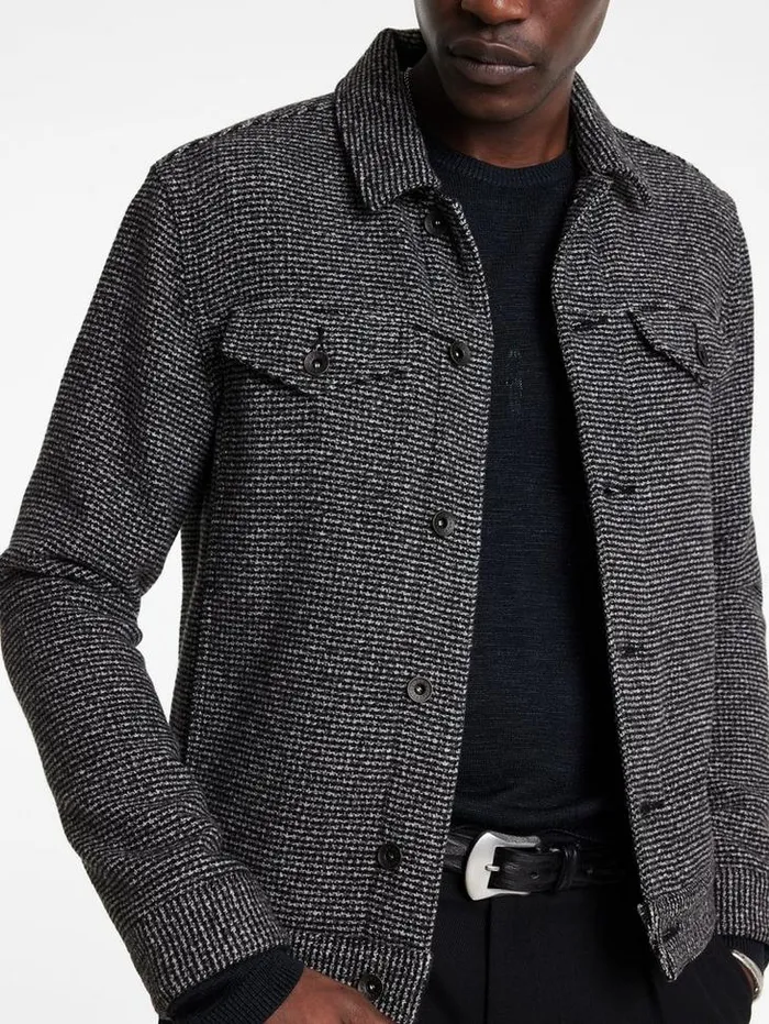 EVANS JACKET Blackwhite Men John Varvatos Coats And Jackets
