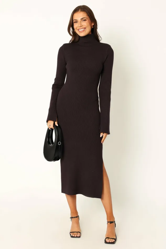 Event Dresses Astor Long Sleeve Midi Dress Plum Petal and Pup Women