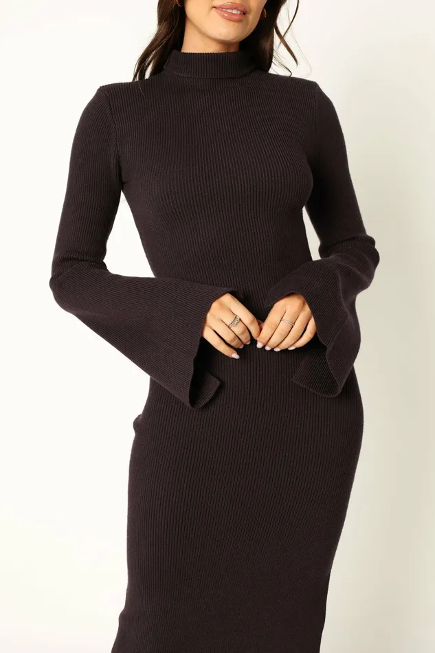 Event Dresses Astor Long Sleeve Midi Dress Plum Petal and Pup Women