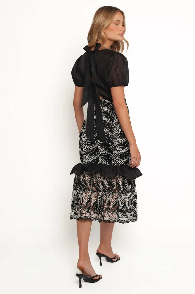 Event Dresses Peyton Midi Dress Black 8211 Petal and Pup Women