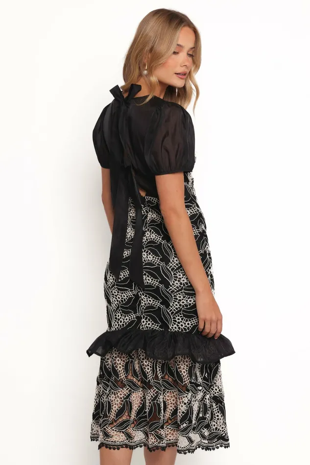 Event Dresses Peyton Midi Dress Black 8211 Petal and Pup Women